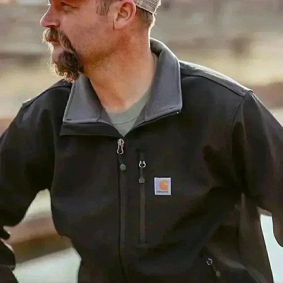 Carhartt Rain Defender Relaxed Fit Heavyweight Softshell Jacket - 1 warm rating - Picture 7 of 7